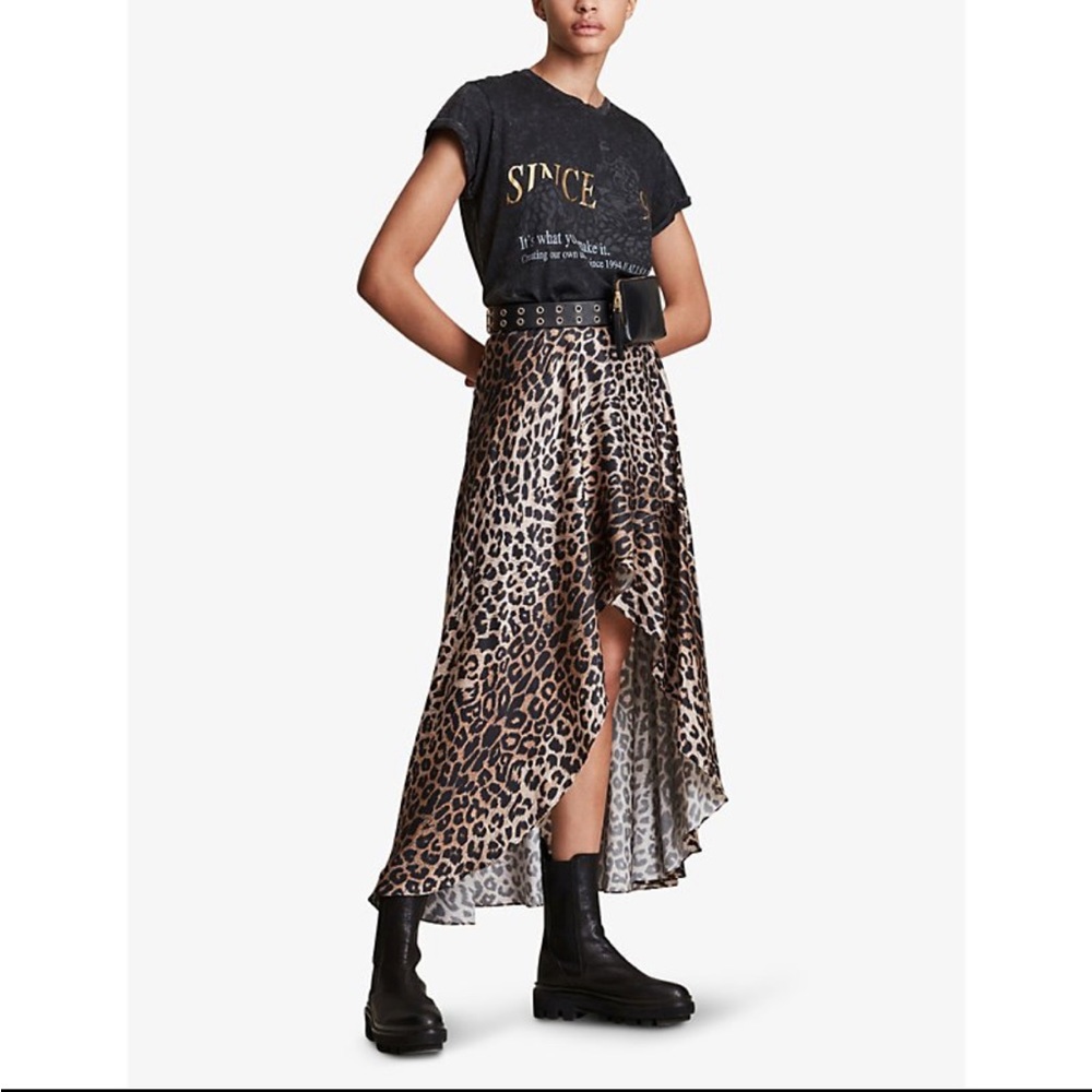ALLSAINTS Slvina Leppo Skirt NWT